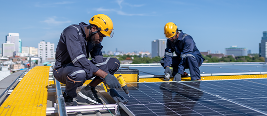 Solar panel technicians expertly remove, reinstall, and integrate solar panels